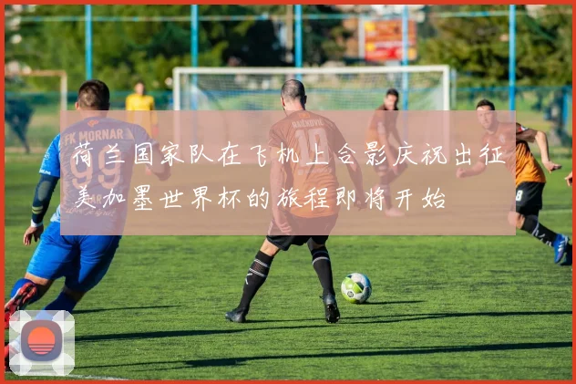 荷兰国家队在飞机上合影庆祝出征美加墨世界杯的旅程即将开始
